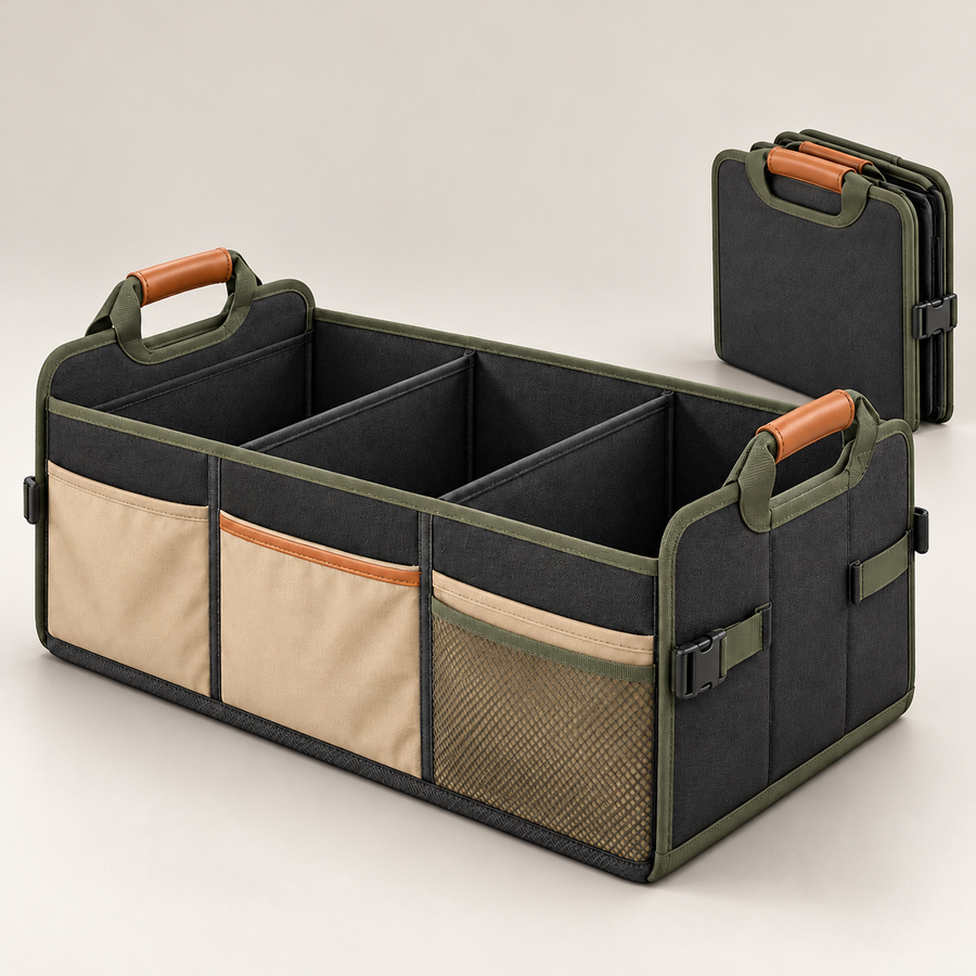 Velorqina Foldaway Trunk Organizer