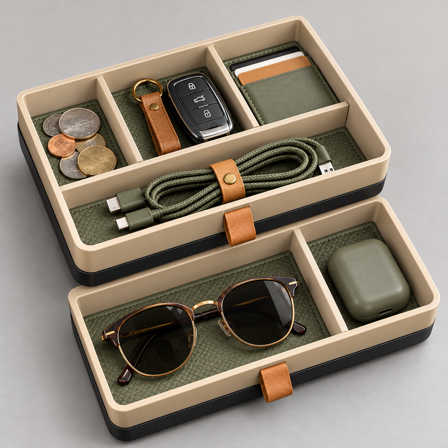Velorqina Console Edit Organizer Tray