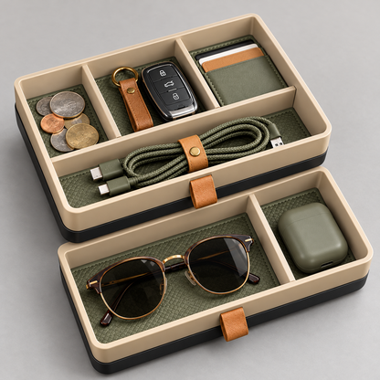 Velorqina Console Edit Organizer Tray