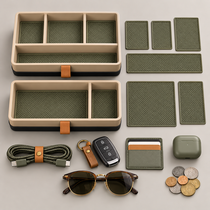 Velorqina Console Edit Organizer Tray